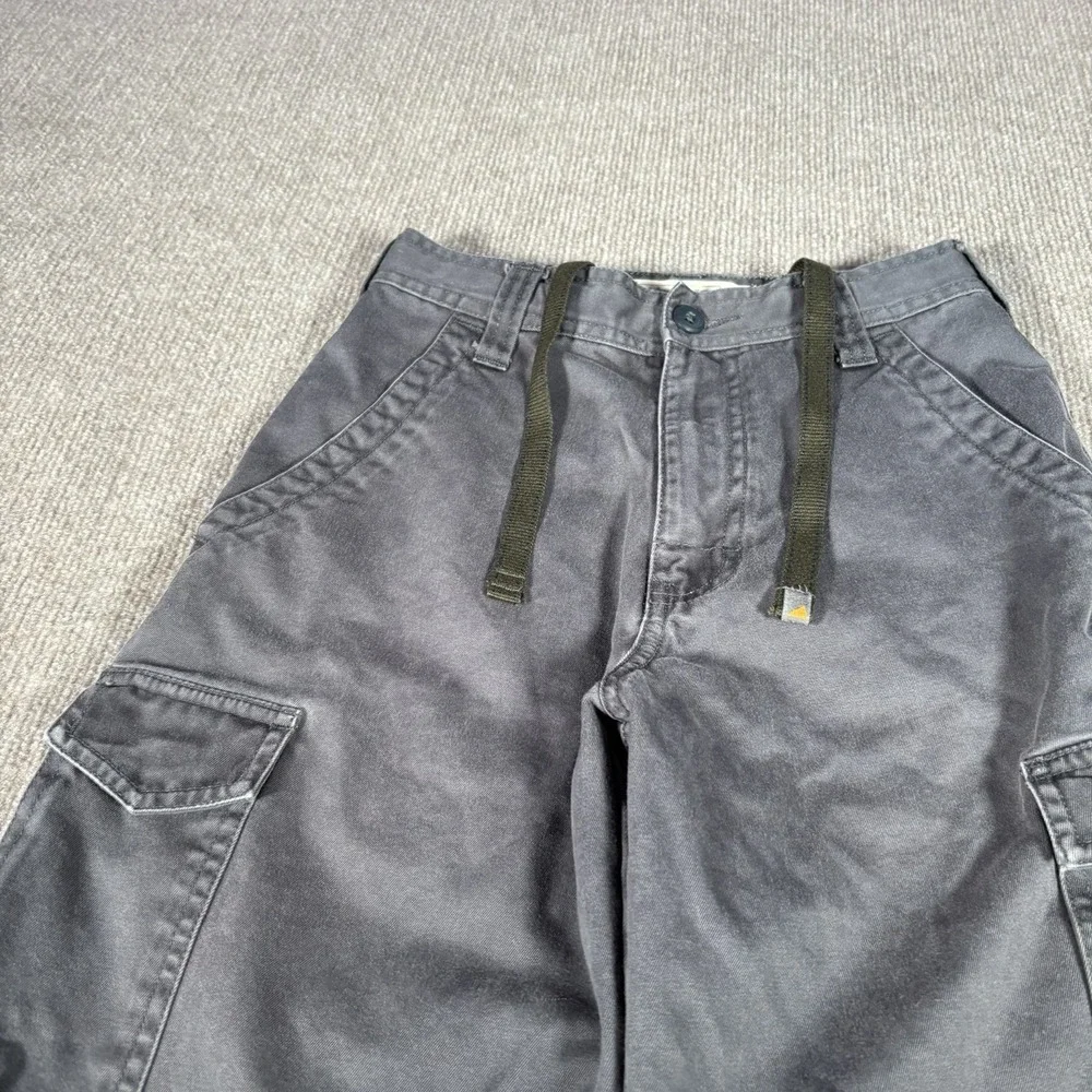Vintage Urban Pipeline Cargo Shorts Youth Boys Size 10 Blue Baggy Drawstring Y2K